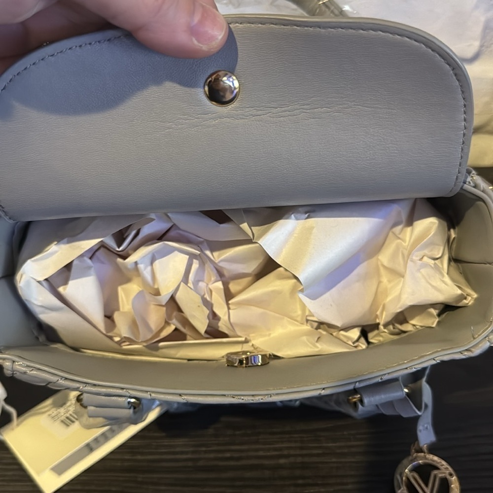 Valentino Orlando- Italian Gray Handbag - Picture 7 of 7